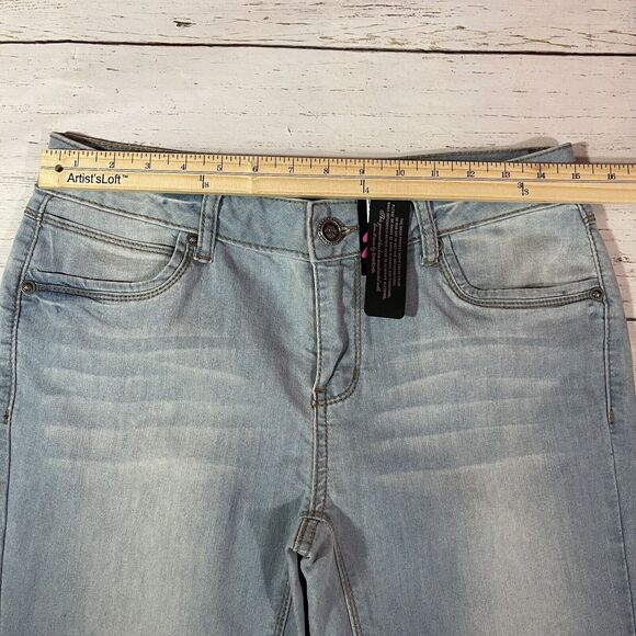 Bebe Skinny Jeans Womens Size 30 Blue Mid Rise Stretch Light Wash Denim NEW - Picture 5 of 14